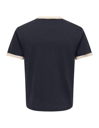 CAMISETA ONSWILLO REG SS TEE NOOS Dark Navy ANTIQUE WHITE