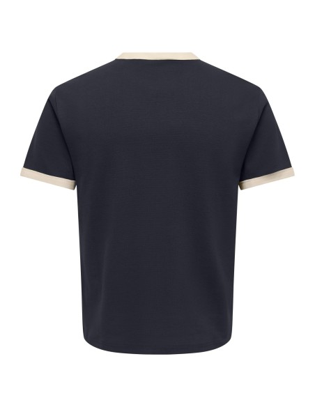 CAMISETA ONSWILLO REG SS TEE NOOS Dark Navy ANTIQUE WHITE