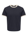 CAMISETA ONSWILLO REG SS TEE NOOS Dark Navy ANTIQUE WHITE