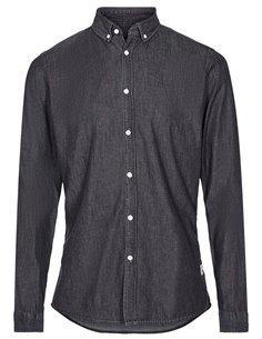 SHIRT JUAN DENIM BLACK !SOLID