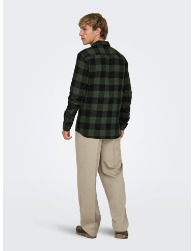 CAMISA ONSGUDMUND LS CHECKED SHIRT NOOS Forest Night