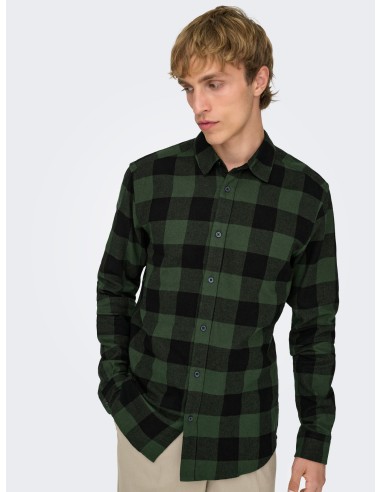 CAMISA ONSGUDMUND LS CHECKED SHIRT NOOS Forest Night