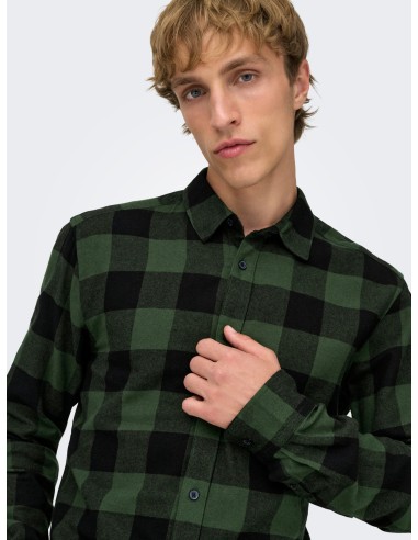CAMISA ONSGUDMUND LS CHECKED SHIRT NOOS Forest Night