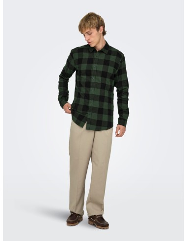 CAMISA ONSGUDMUND LS CHECKED SHIRT NOOS Forest Night