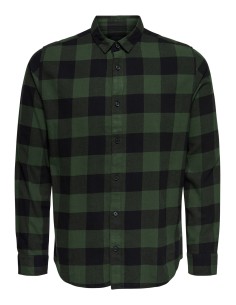 CAMISA ONSGUDMUND LS CHECKED SHIRT NOOS Forest Night