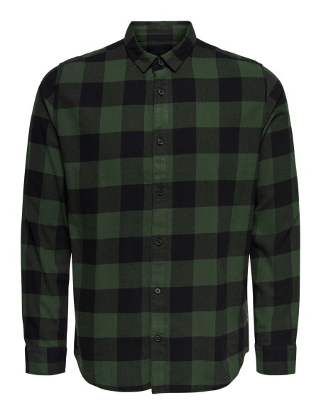 CAMISA ONSGUDMUND LS CHECKED SHIRT NOOS Forest Night