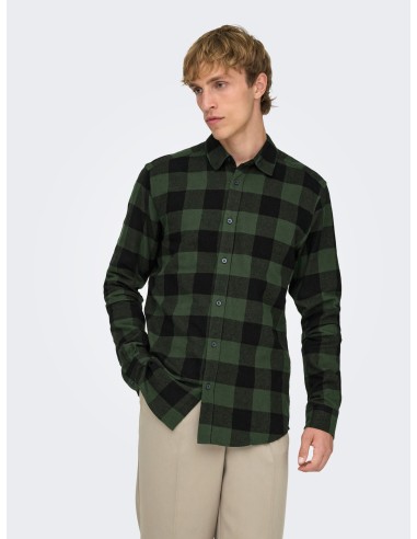 CAMISA ONSGUDMUND LS CHECKED SHIRT NOOS Forest Night