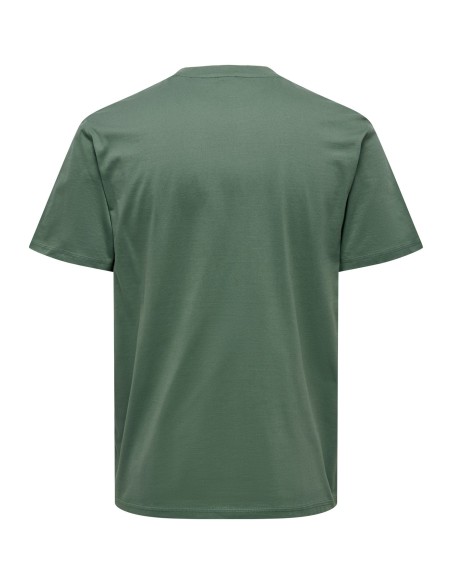 CAMISETA ONSMAX LIFE SS STITCH TEE NOOS Dark Forest