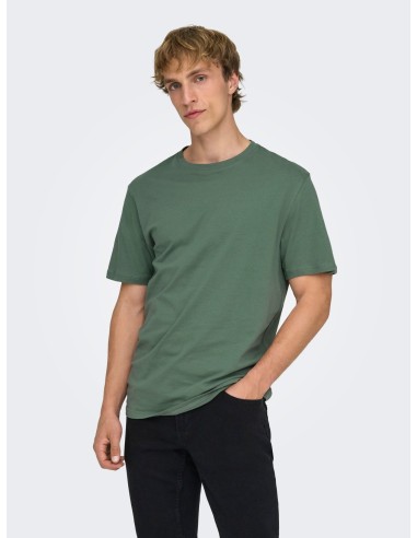 CAMISETA ONSMAX LIFE SS STITCH TEE NOOS Dark Forest
