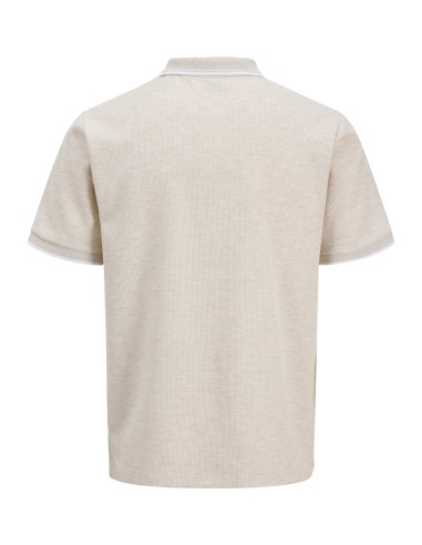 POLO JJEAUSTIN POLO SS NOOS Antique White Play & Melange