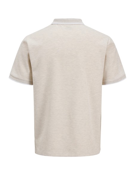 POLO JJEAUSTIN POLO SS NOOS Antique White Play & Melange