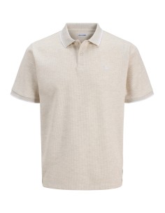 POLO JJEAUSTIN POLO SS NOOS Antique White Play & Melange