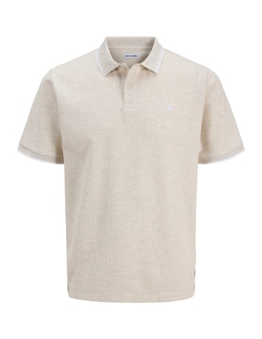 POLO JJEAUSTIN POLO SS NOOS Antique White Play & Melange