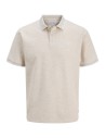 POLO JJEAUSTIN POLO SS NOOS Antique White Play & Melange