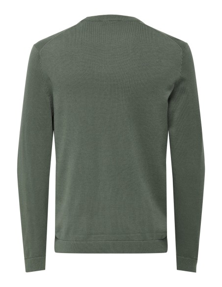 JERSEY ONSALEX REG 12 CREW KNIT NOOS Castor Gray