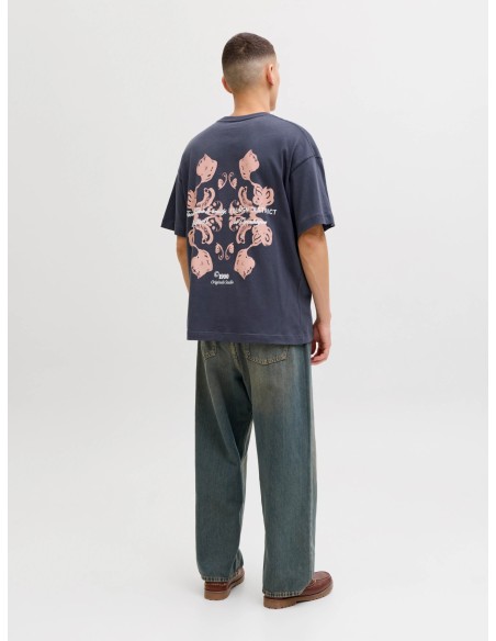 CAMISETA JORMONTAUK BACK GRAPHIC TEE SSCN EA26 SN Odyssey Gray W. BANDANA