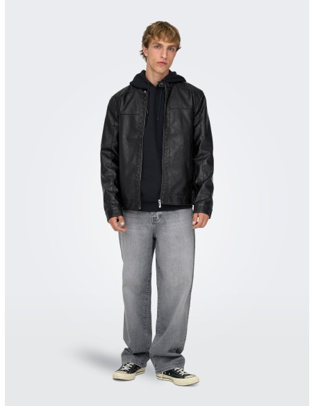 ONSMIKE PU RACER JACKET OTW NOOS Black