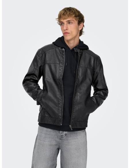 ONSMIKE PU RACER JACKET OTW NOOS Black
