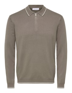 ONSWYLER REG 14SS ZIP POLO FRML Falcon CLOUD DANCER