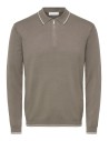ONSWYLER REG 14SS ZIP POLO FRML Falcon CLOUD DANCER