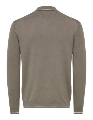 ONSWYLER REG 14SS ZIP POLO FRML Falcon CLOUD DANCER