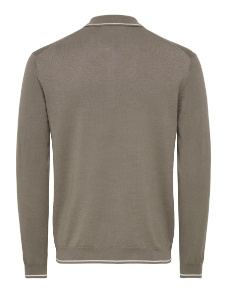 ONSWYLER REG 14SS ZIP POLO FRML Falcon CLOUD DANCER
