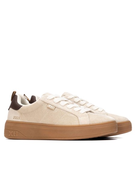 Zapatilla de mujer plano Xti 146270 Beige