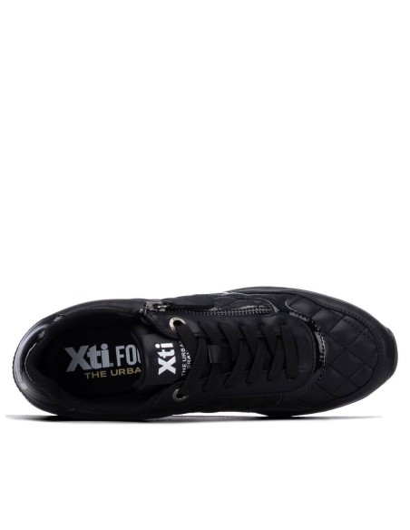 Zapatilla de mujer plano Xti 146371 Negro