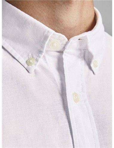 CAMISA DE MANGA LARGA JJEOXFORD White/Blanco