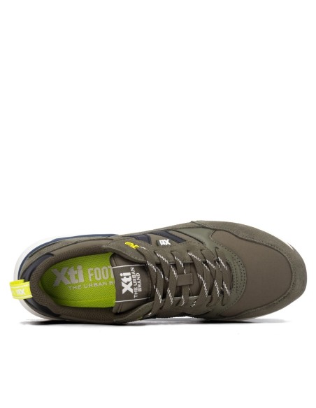 Zapatilla de hombre plano Xti 146703 Kaki