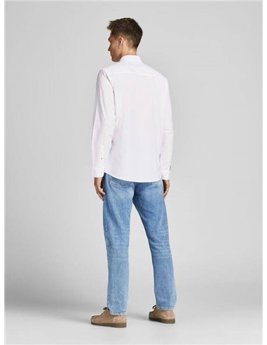 CAMISA DE MANGA LARGA JJEOXFORD White/Blanco
