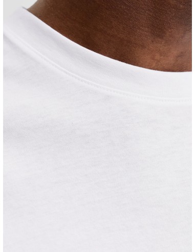JJEORGANIC BASIC TEE SS O-NECK NOOS White SLIM