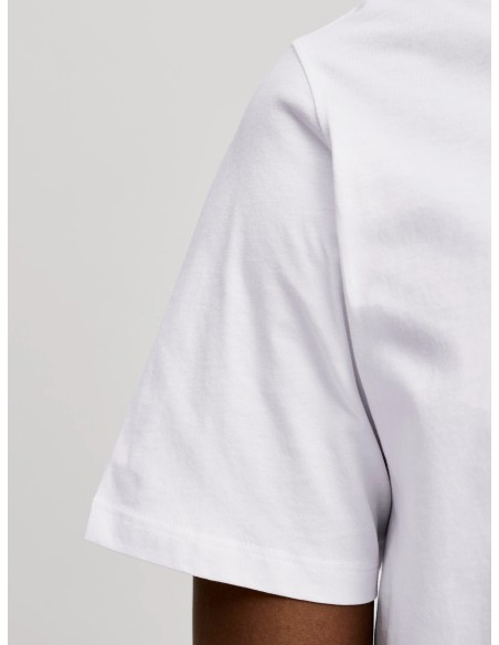 JJEORGANIC BASIC TEE SS O-NECK NOOS White SLIM
