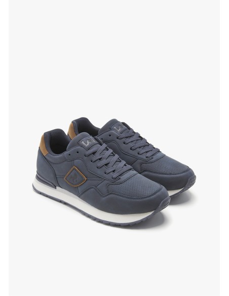 Sneakers casual running combinado marino Lois