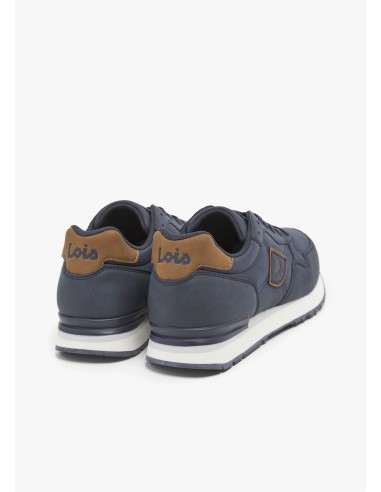 Sneakers casual running combinado marino Lois