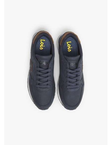 Sneakers casual running combinado marino Lois