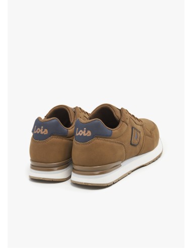 Sneakers casual running combinado marrón Lois 64400