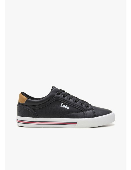 Bambas Tenis cordoneras negra Lois 61415