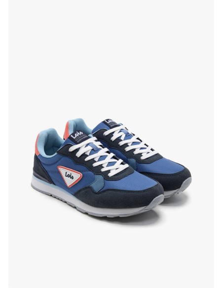 Sneaker casual running combinado marino Lois 64527