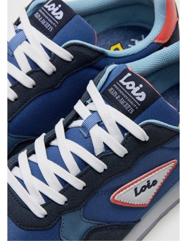 Sneaker casual running combinado marino Lois 64527