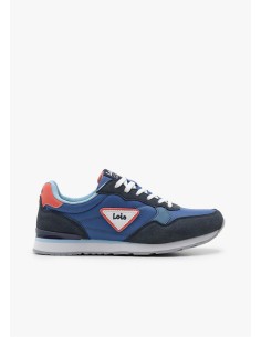 Sneaker casual running combinado marino Lois 64527