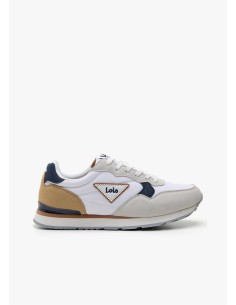 Sneaker casual running combinado blanco Lois 64527
