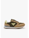 Sneaker casual running combinado caqui Lois 64527