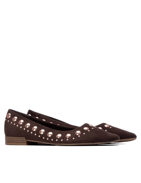Zapato de mujer plano Xti 146223 Marrón