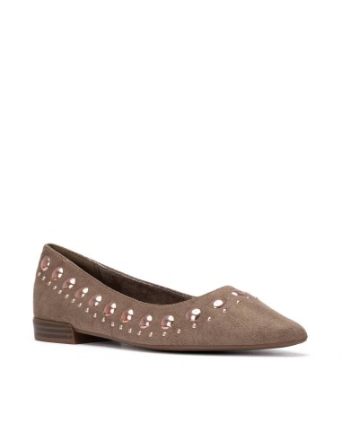Zapato de mujer plano Xti 146223 Taupe