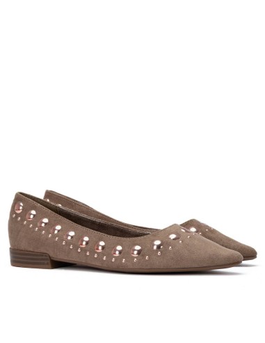 Zapato de mujer plano Xti 146223 Taupe