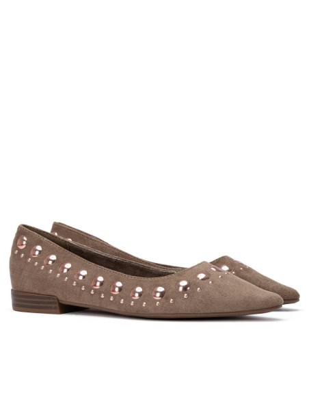Zapato de mujer plano Xti 146223 Taupe