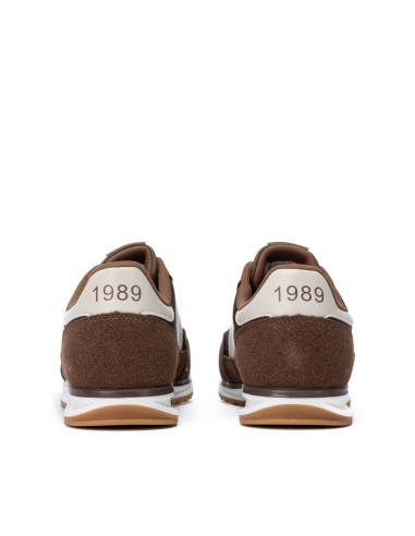 Zapatilla de hombre plano Teddy smith 121021 Marrón