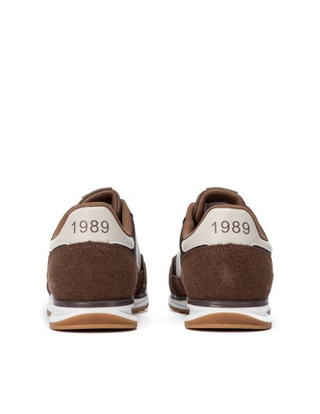 Zapatilla de hombre plano Teddy smith 121021 Marrón