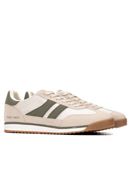Zapatilla de hombre plano Teddy smith 121021 Beige